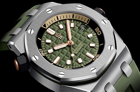 audemars piguet royal oak offshore diver green|royal oak offshore collection sale.